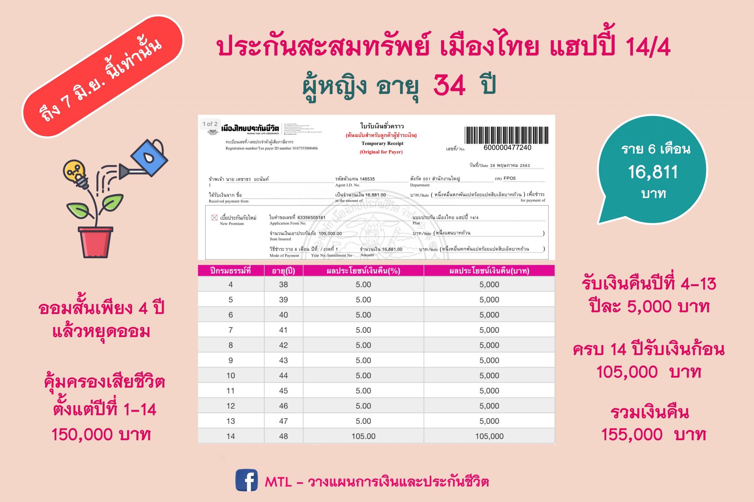 ประกันแบบออมทรัพย์