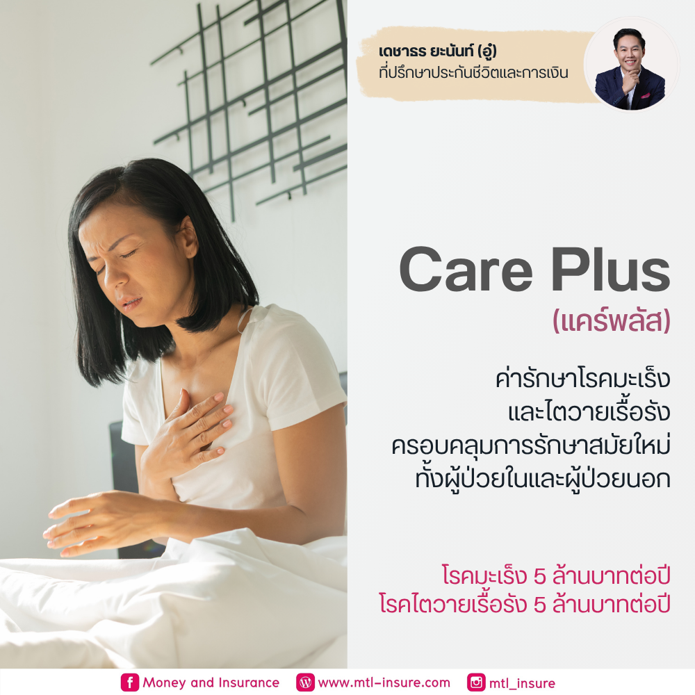 ประกัน Care Plus โรคมะเร็งและไตวายเรื้อรัง