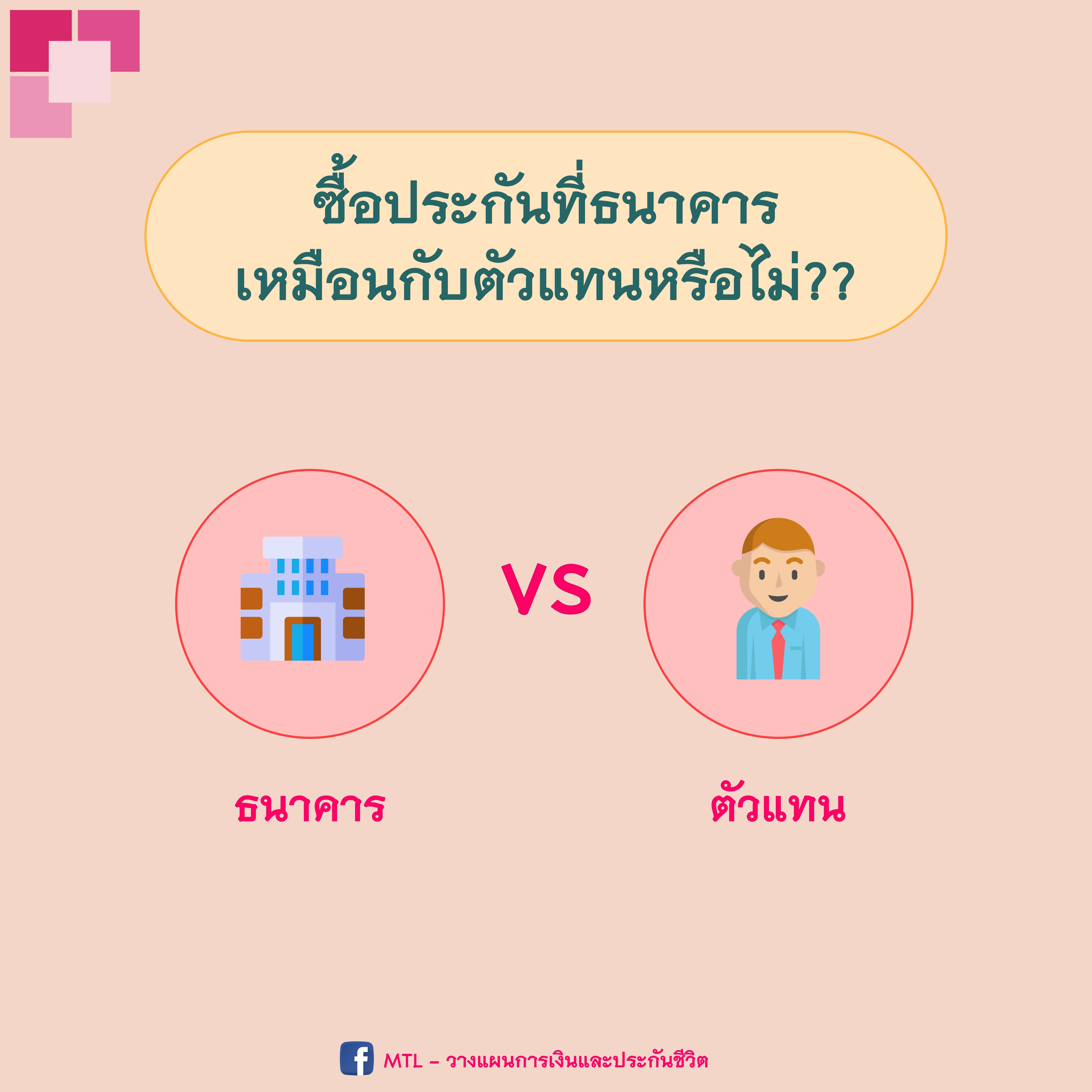 ซื้อประกันที่ธนาคารเหมือนกับตัวแทนหรือไม่?
