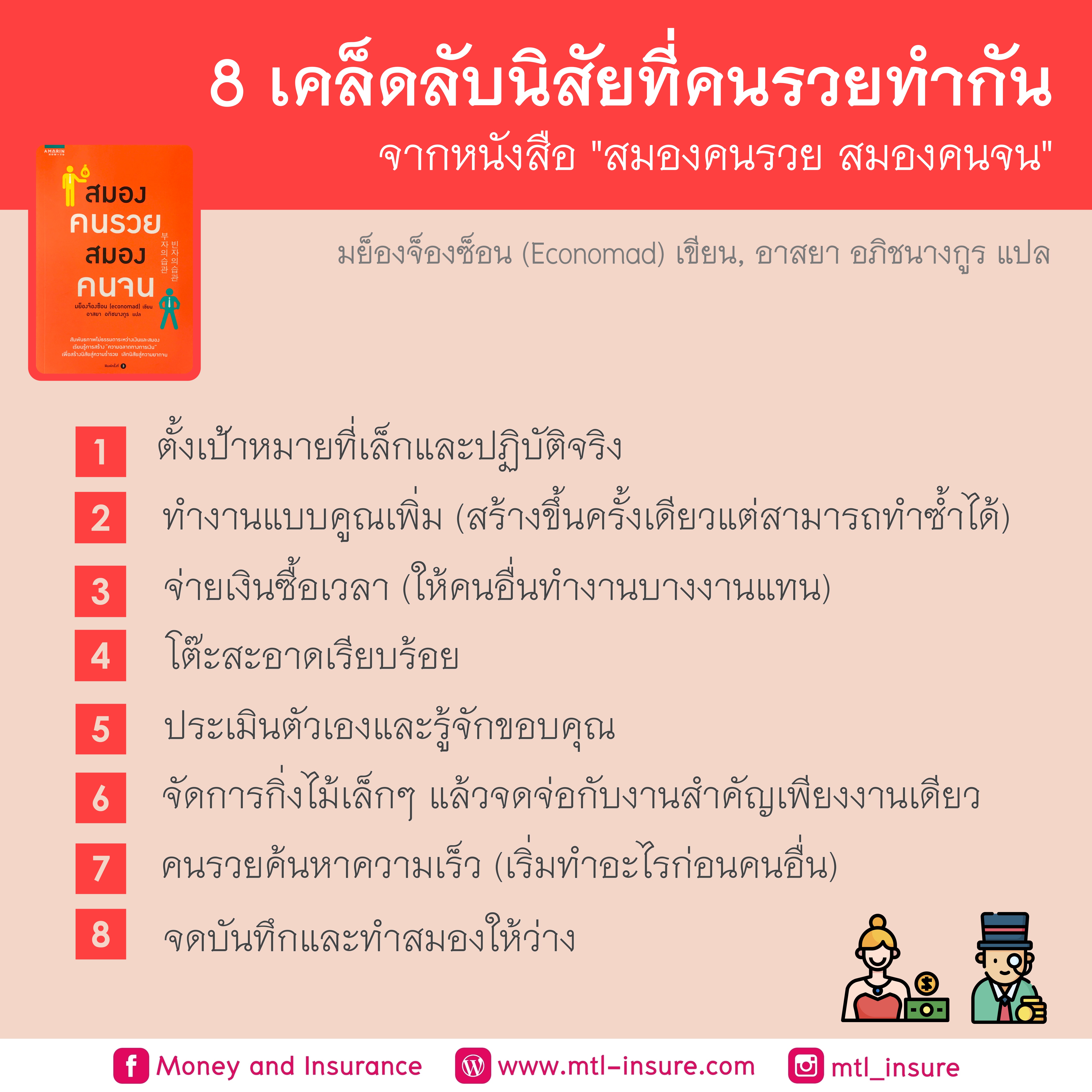 8 เคล็ดลับนิสัยของคนรวย